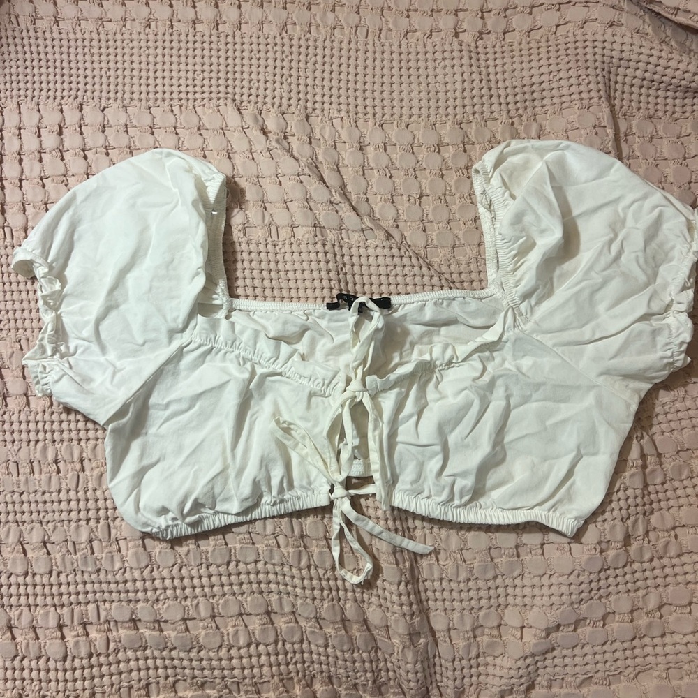 Cute white crop top